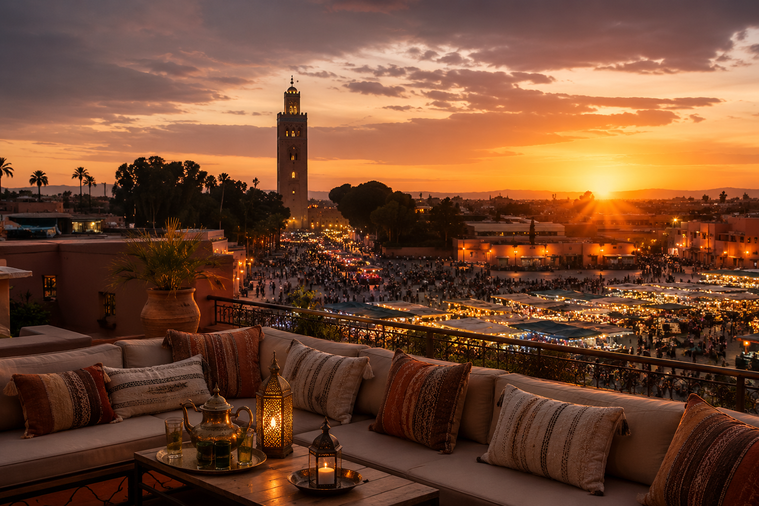 Marrakech at golden hour